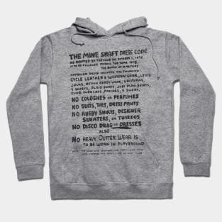 Defunct LGBTQ Club 80s Gay Nightclub Rules Hoodie